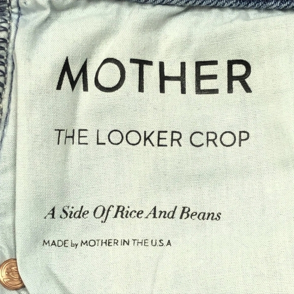 MOTHER The Looker Crop- A Side of Rice & Beans - Picture 7 of 16